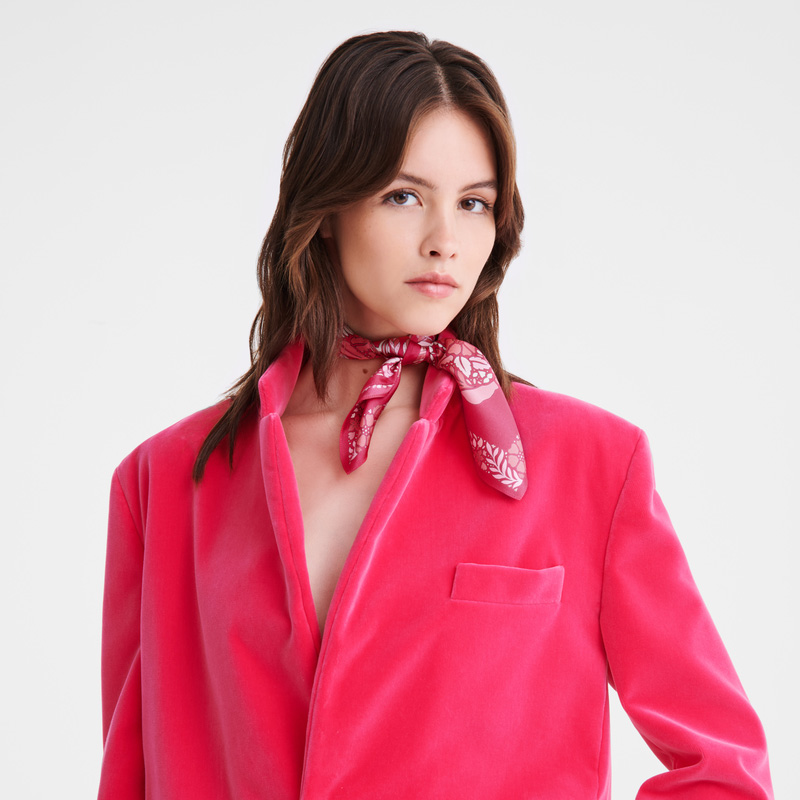 Longchamp | Forêt Silk scarf 50 Pink - OTHER | Pink