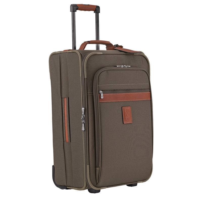 Longchamp | Boxford M Carry-on Brown - Recycled canvas | Brown