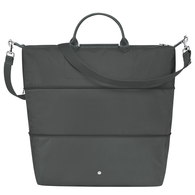 Longchamp | Le Pliage Green Travel bag expandable Graphite - Recycled canvas | Graphite