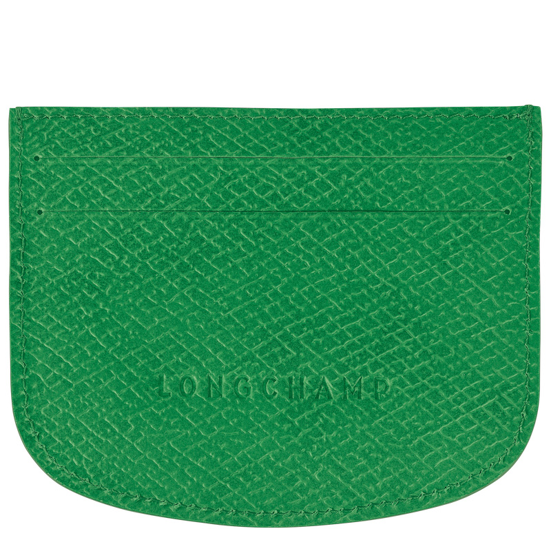 Longchamp | Épure Card holder Green - Leather | Green
