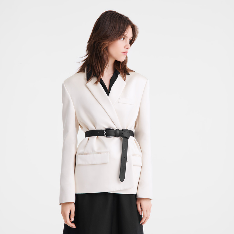 Longchamp | Le Pliage Xtra Ladies' belt Black - Leather | Black