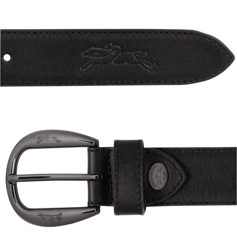 Longchamp | Le Pliage Xtra Ladies' belt Black - Leather | Black