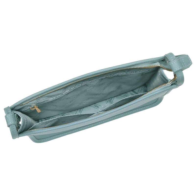 Longchamp | Le Foulonné M Crossbody bag Eucalyptus - Leather | Eucalyptus