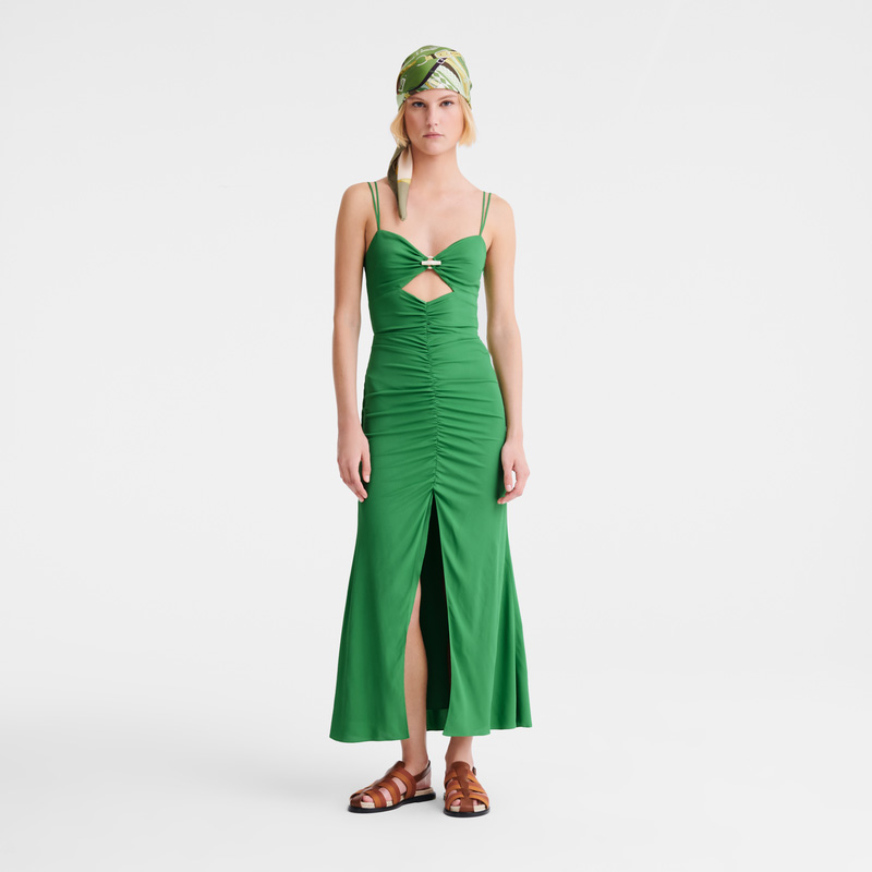 Longchamp | Midi dress Thyme - Fluid crepe | Thyme