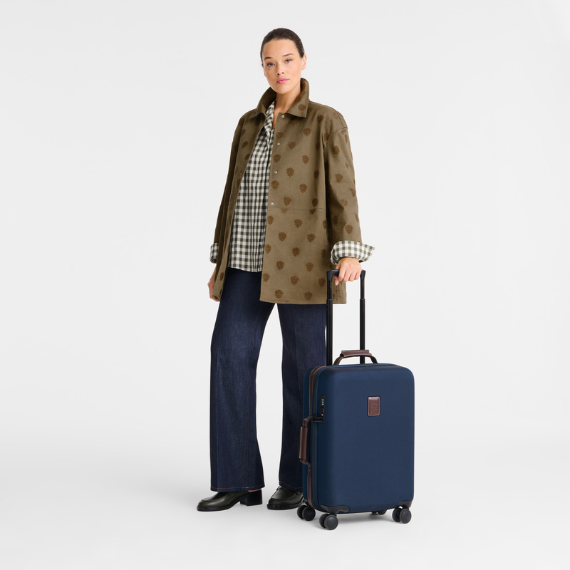 Longchamp | Boxford S Suitcase Blue - Recycled canvas | Blue