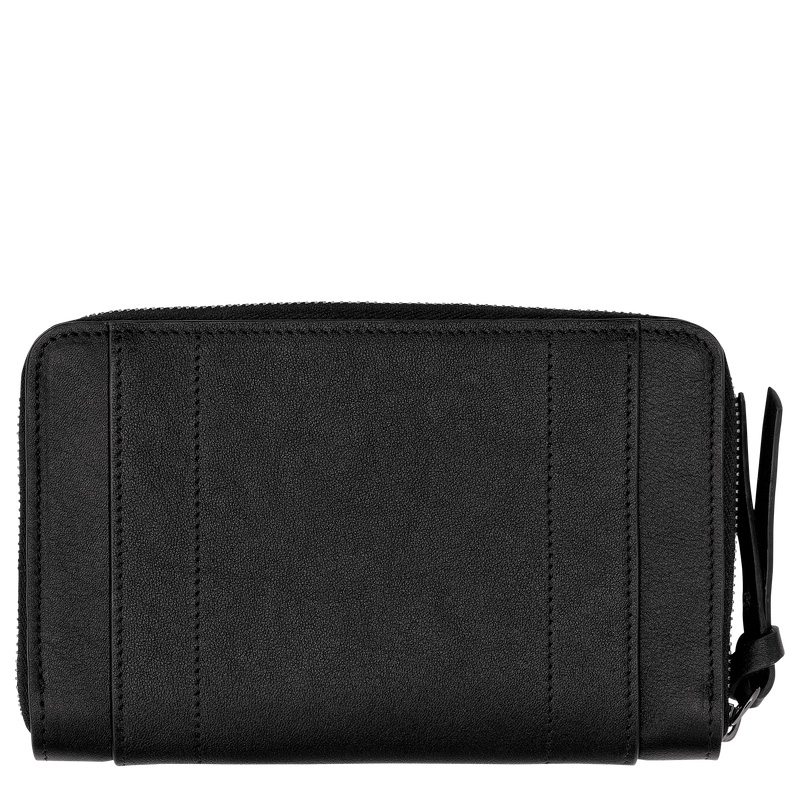 Longchamp | 3D Wallet Black - Leather | Black