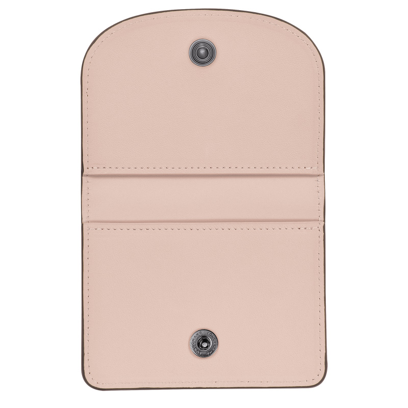 Longchamp | Le Pliage Xtra Card holder Nude - Leather | Nude