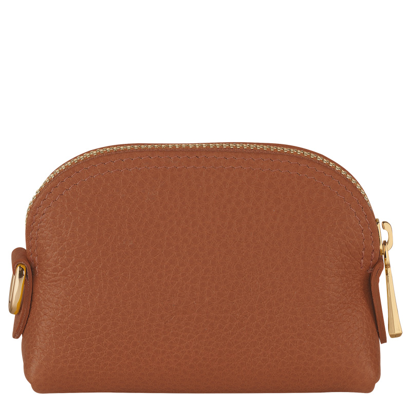 Longchamp | Le Foulonné Coin purse Caramel - Leather | Caramel