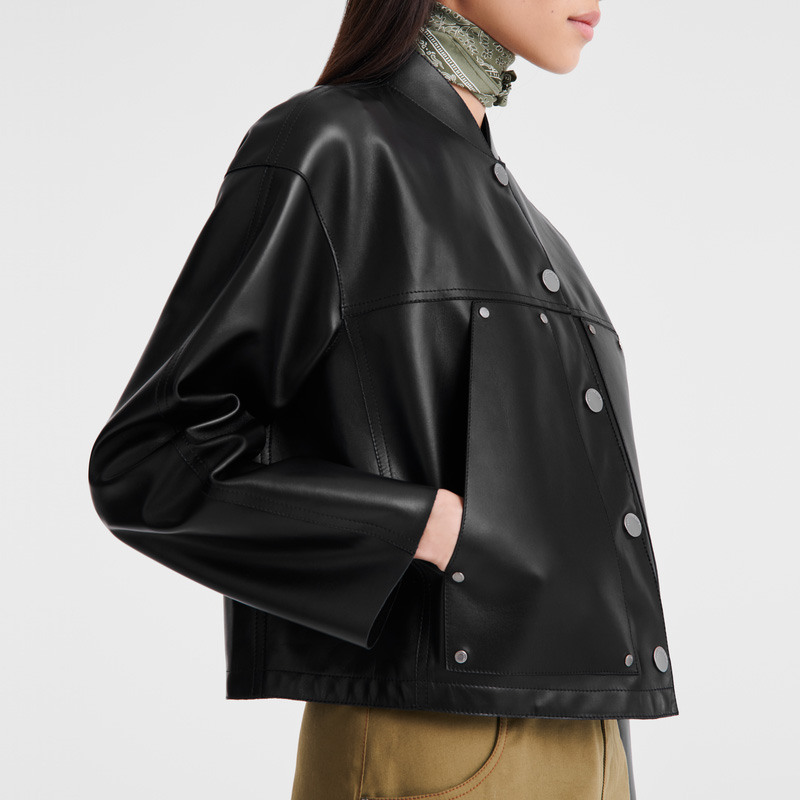 Longchamp | Jacket Black - Lambskin | Black