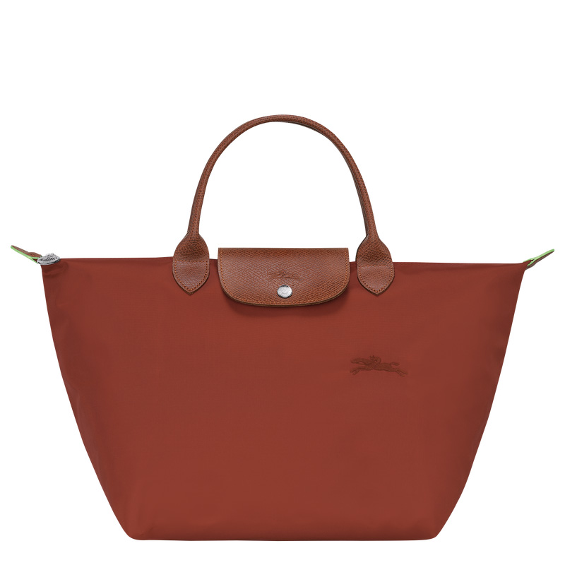 Longchamp | Le Pliage Green M Handbag Chestnut - Recycled canvas | Chestnut