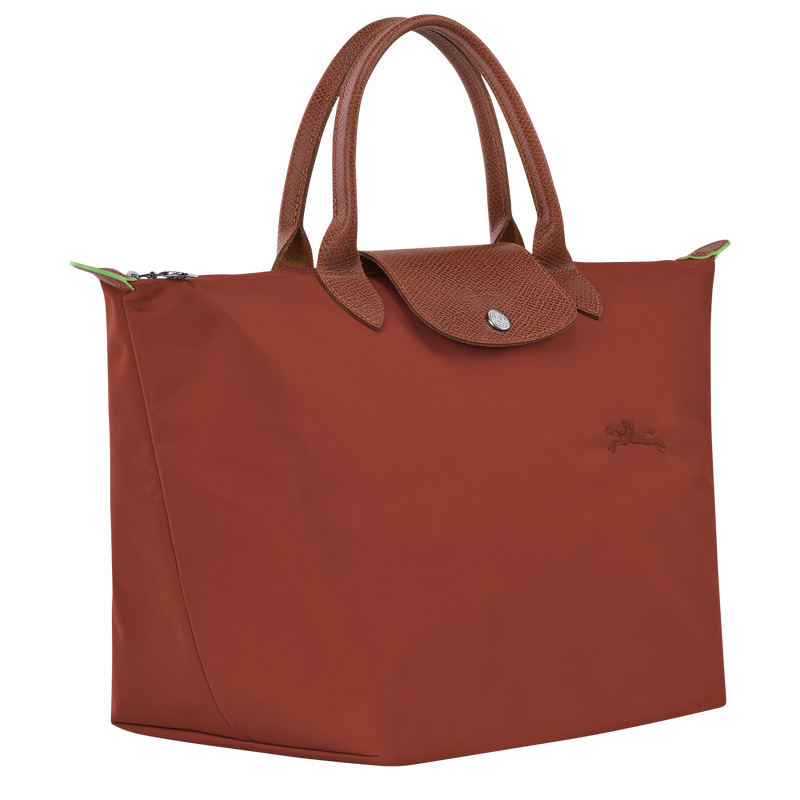 Longchamp | Le Pliage Green M Handbag Chestnut - Recycled canvas | Chestnut