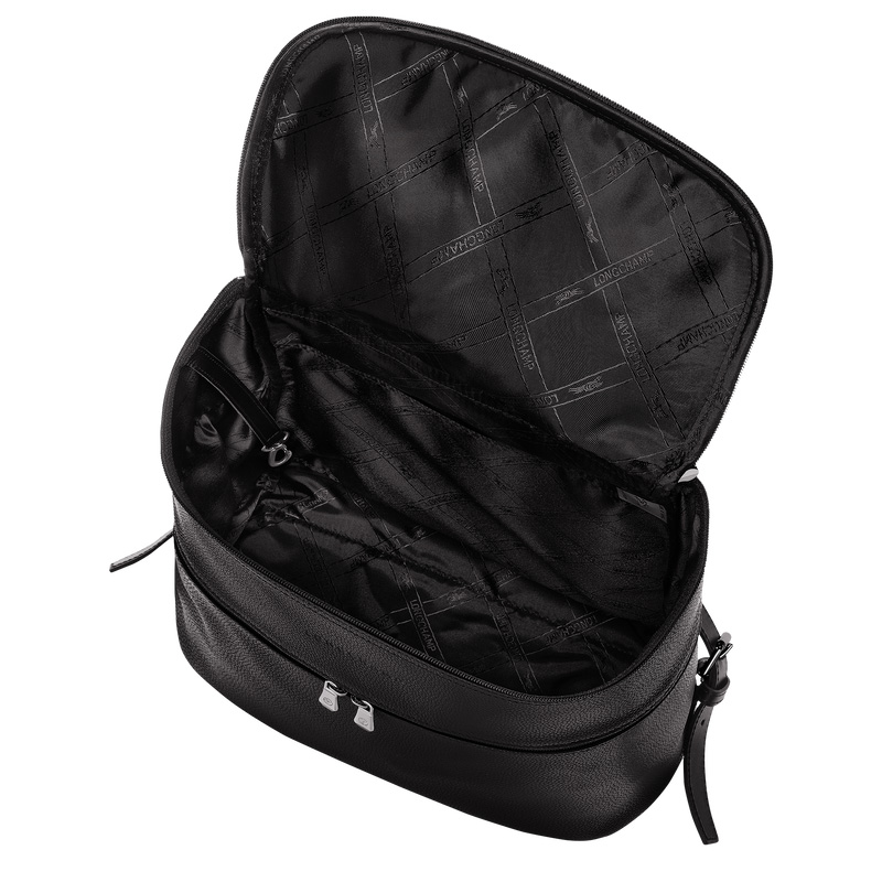 Longchamp | Le Foulonné Backpack Black - Leather | Black