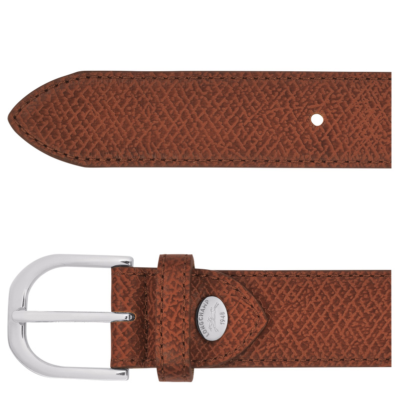 Longchamp | Le Pliage Ladies' Belt Cognac - Leather | Cognac