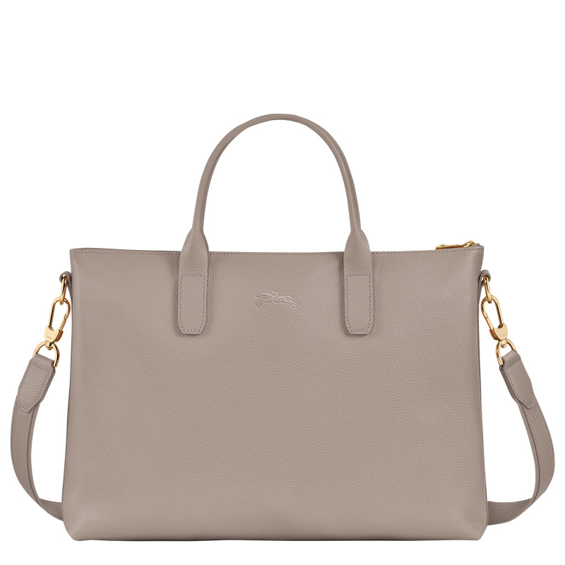 Longchamp | Le Foulonné S Briefcase Turtledove - Leather | Turtledove