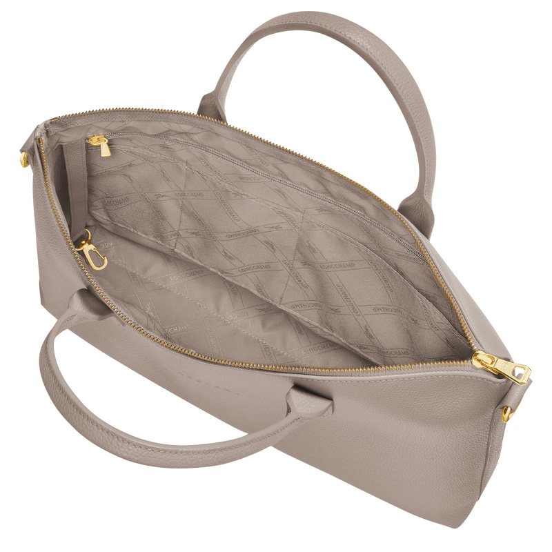 Longchamp | Le Foulonné S Briefcase Turtledove - Leather | Turtledove