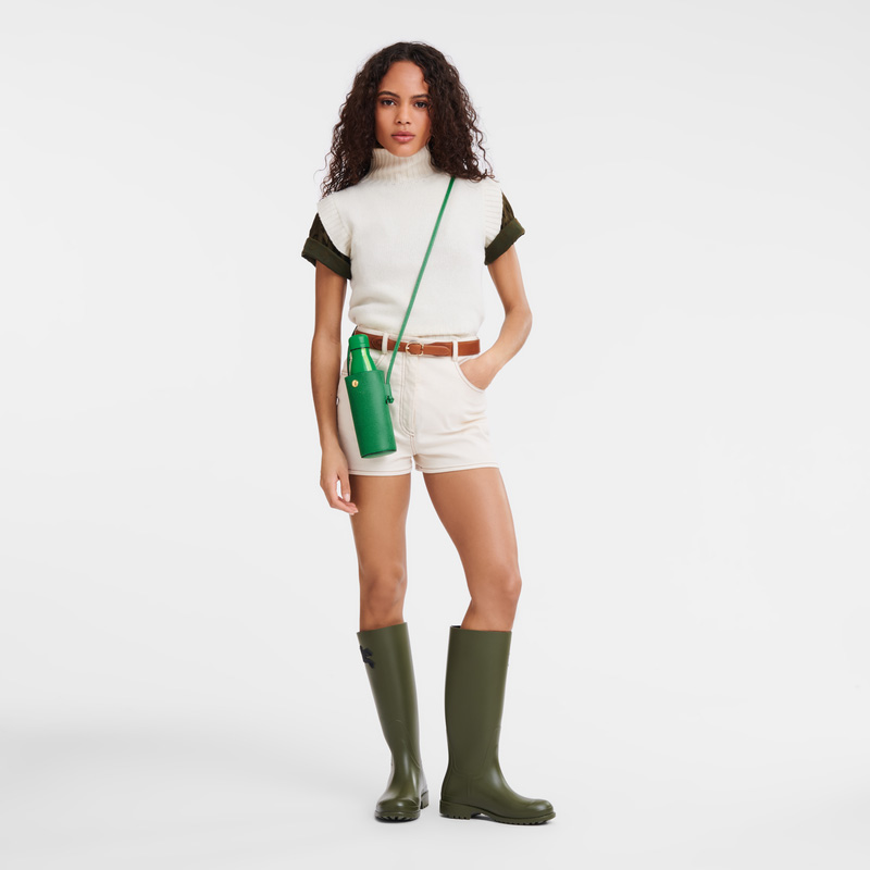 Longchamp | Épure Bottle holder Green - Leather | Green