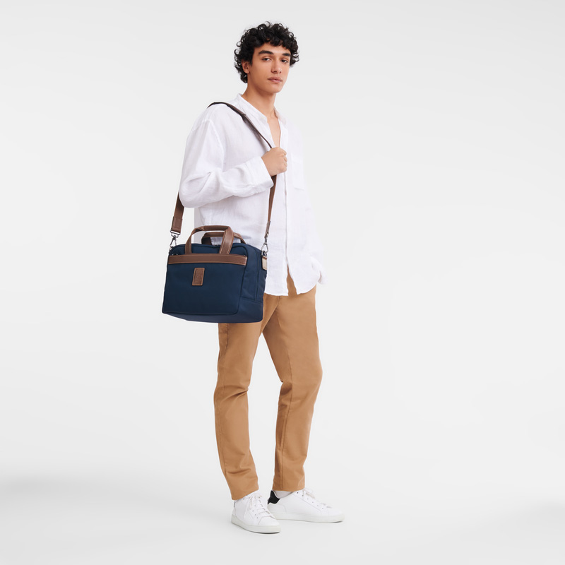 Longchamp | Boxford S Travel bag Blue - Recycled canvas | Blue
