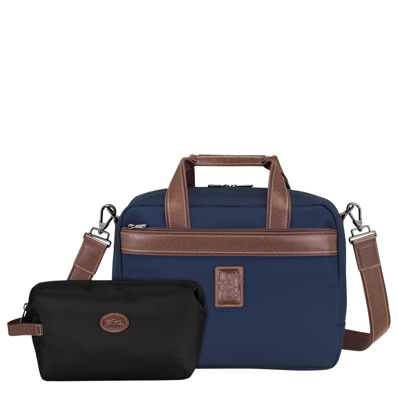 Longchamp | Boxford S Travel bag Blue - Recycled canvas | Blue