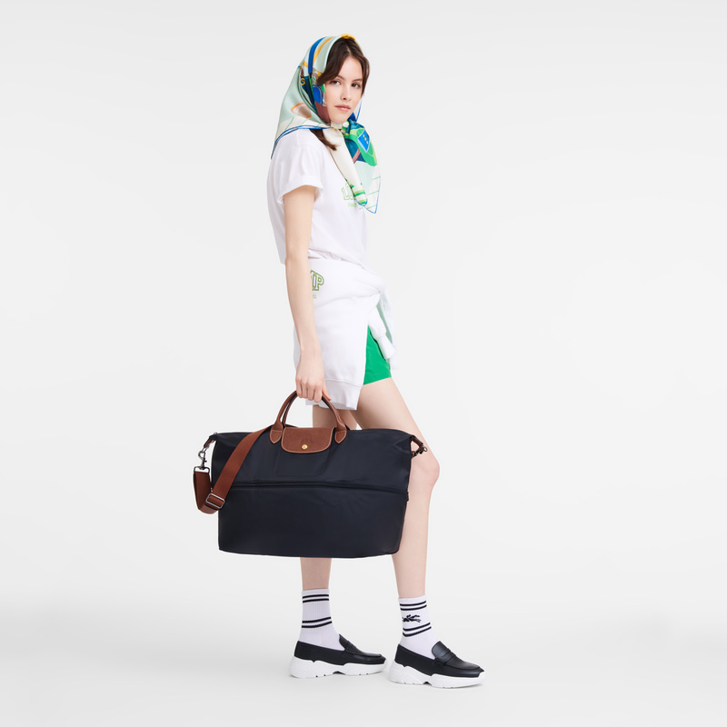 Longchamp | Le Pliage Original Travel bag expandable Black - Recycled canvas | Black