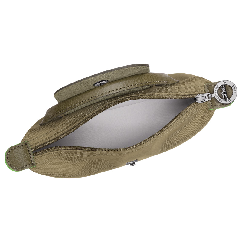 Longchamp | Le Pliage Green Pouch with handle Artichoke - Recycled canvas | Artichoke