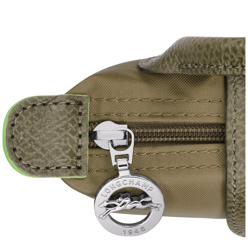 Longchamp | Le Pliage Green Pouch with handle Artichoke - Recycled canvas | Artichoke