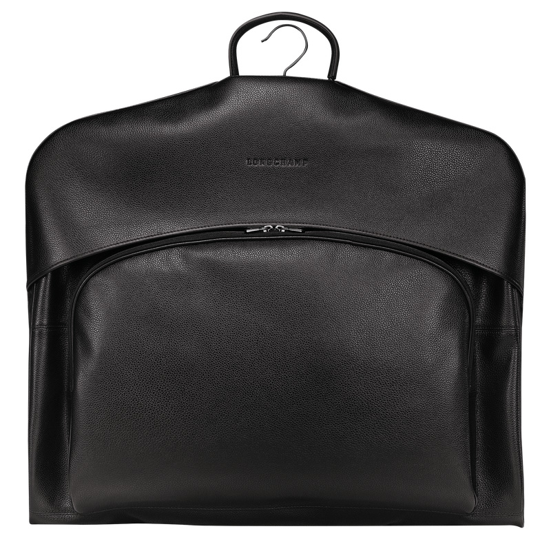 Longchamp | Le Foulonné Garment cover Black - Leather | Black