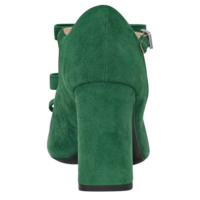 Longchamp | La Baronne Sandals Thyme - Leather | Thyme