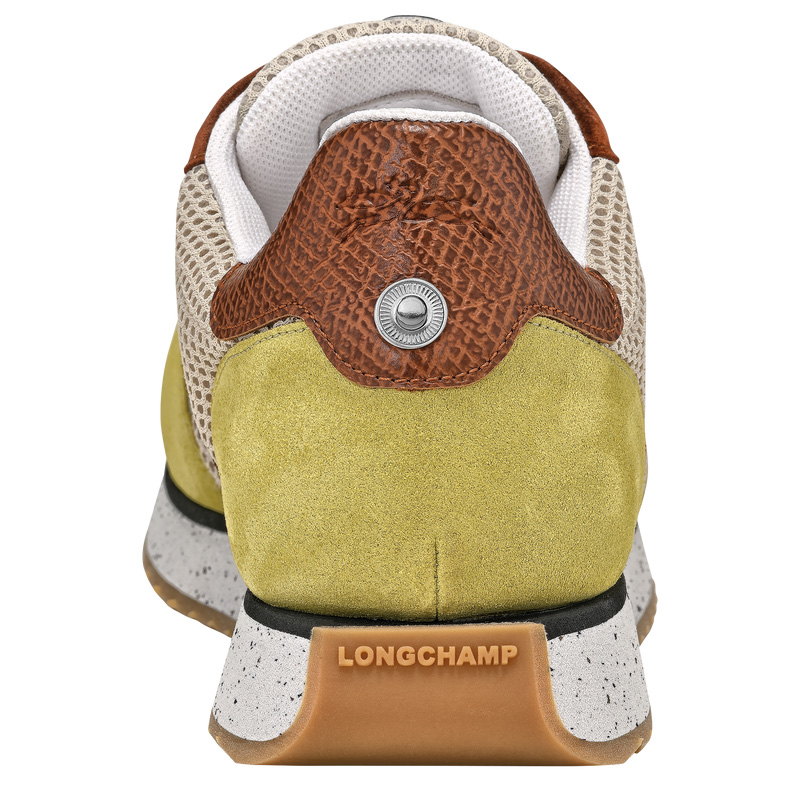 Longchamp | Le Pliage Green Sneakers Bark - Leather | Bark