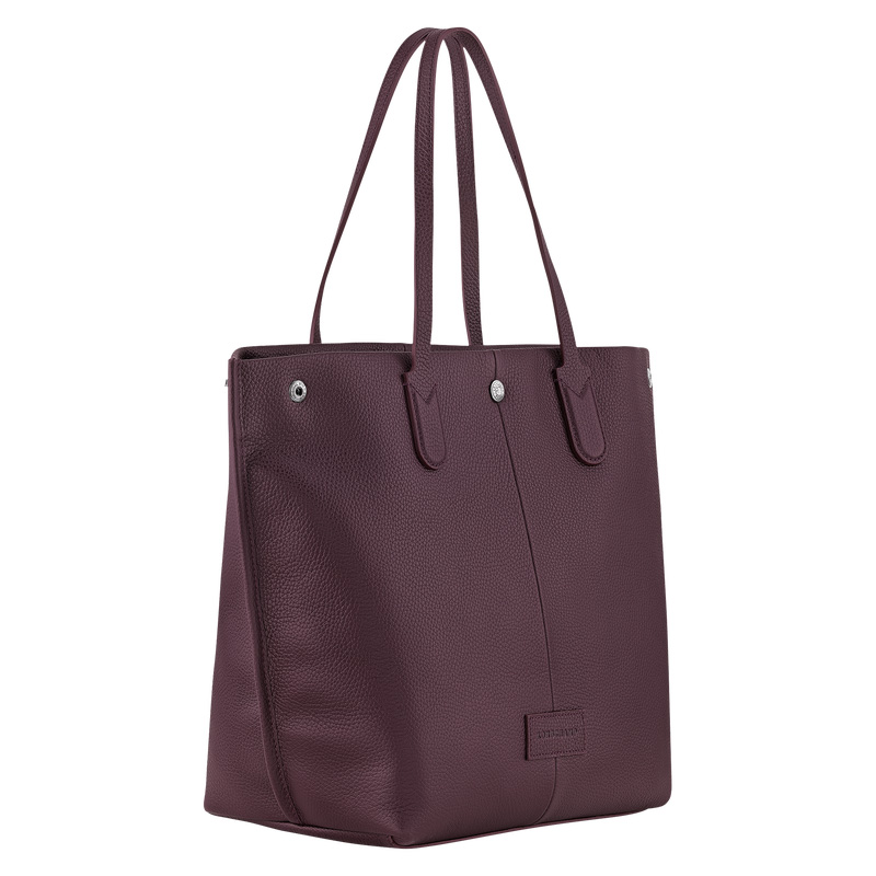 Longchamp | Essential L Tote bag Eggplant - Leather | Eggplant