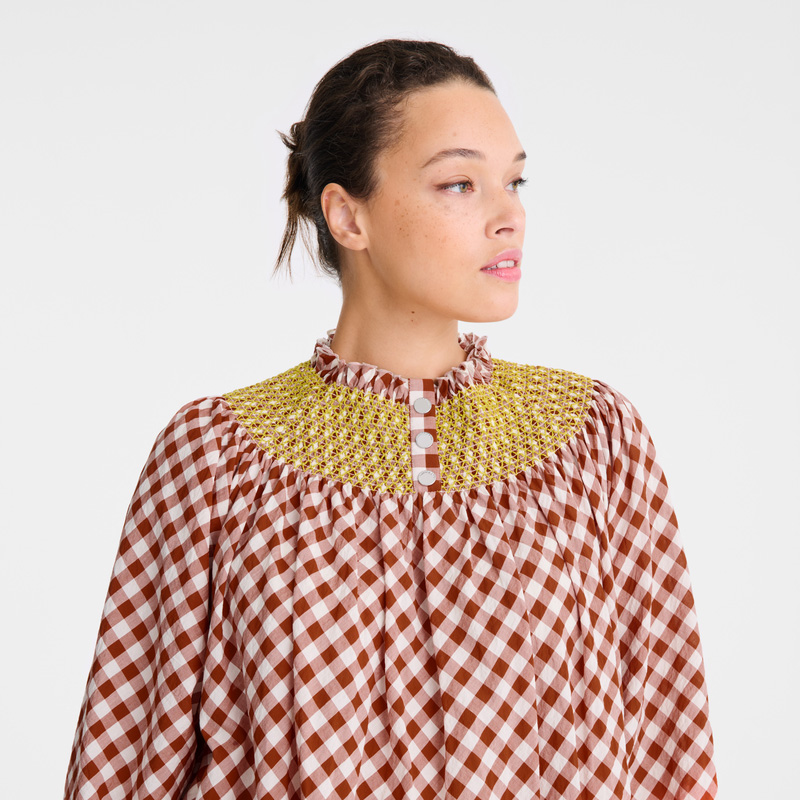 Longchamp | Dress Bark - Vichy jacquard | Bark