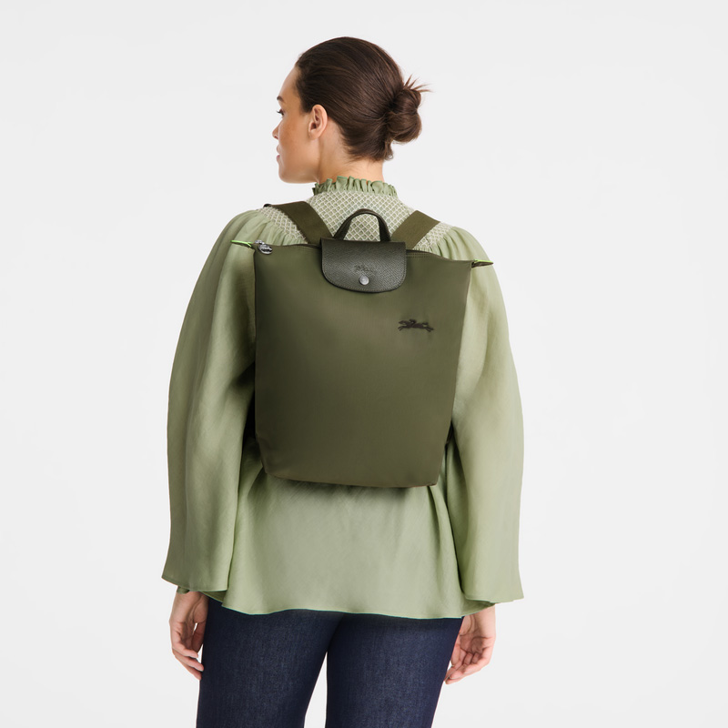Longchamp | Le Pliage Green M Backpack Forest - Canvas | Forest