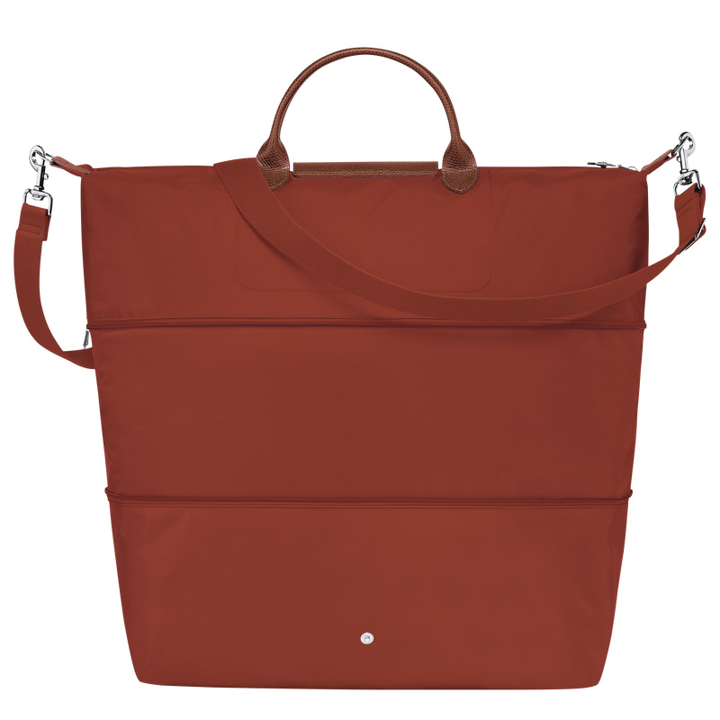 Longchamp | Le Pliage Green Travel bag expandable Chestnut - Recycled canvas | Chestnut