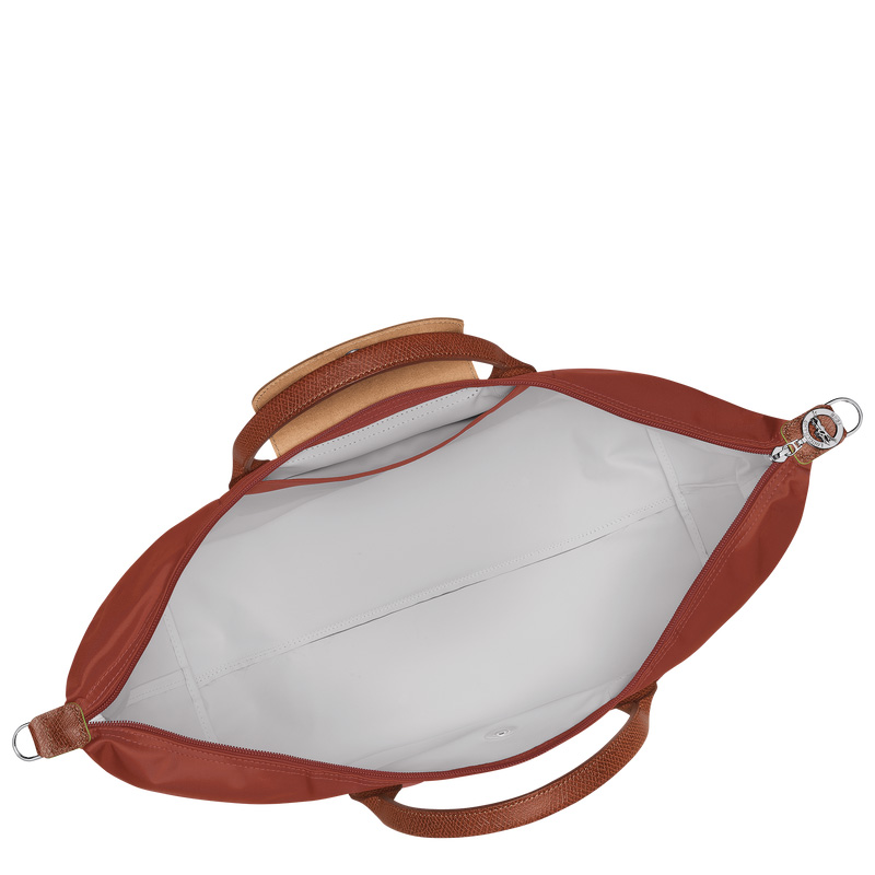 Longchamp | Le Pliage Green Travel bag expandable Chestnut - Recycled canvas | Chestnut