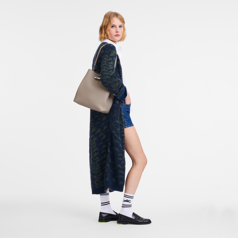 Longchamp | Le Roseau M Shoulder bag Clay - Leather | Clay