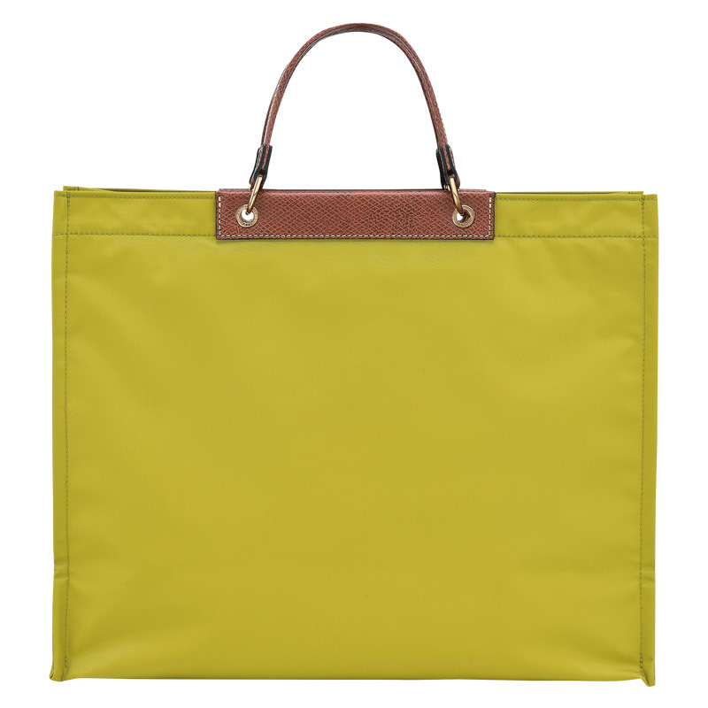 Longchamp | Cabas L Tote Bag Kiwi Green - Canvas | Kiwi Green
