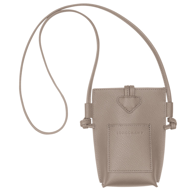 Longchamp | Le Roseau Phone case Clay - Leather | Clay