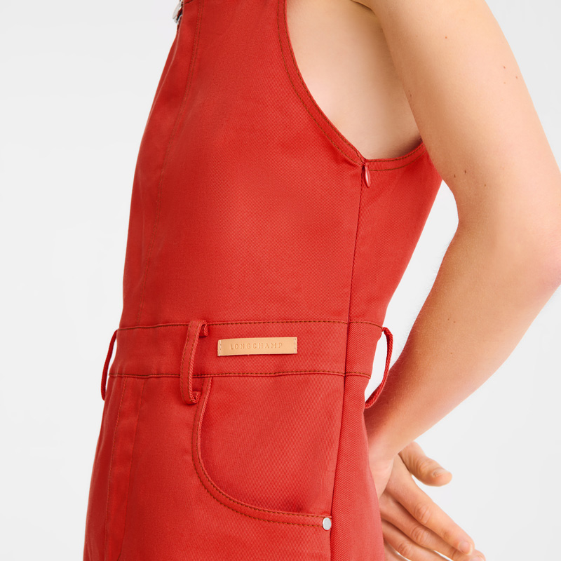 Longchamp | Dress Tomato - Gabardine | Tomato