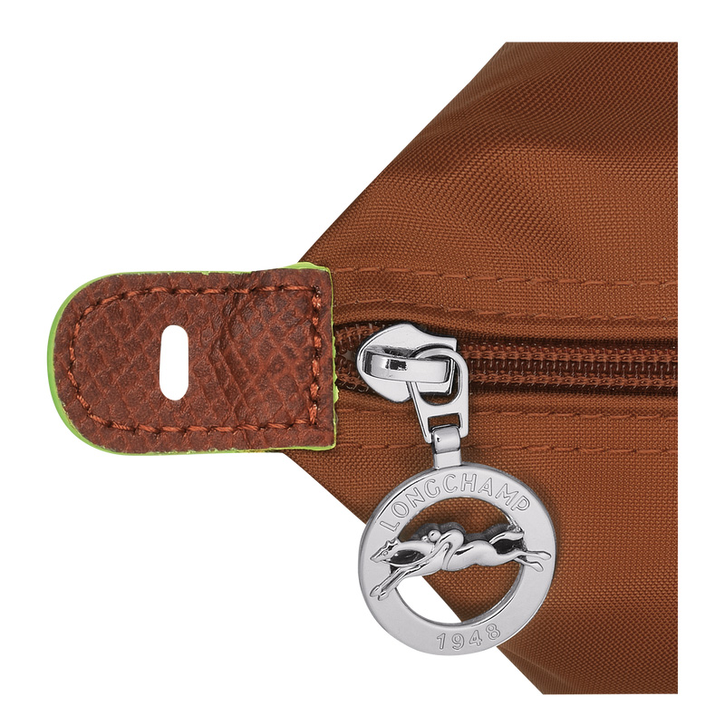 Longchamp | Le Pliage Green L Travel bag Cognac - Recycled canvas | Cognac