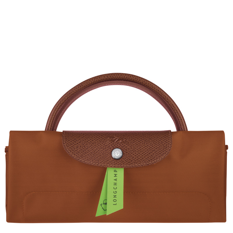 Longchamp | Le Pliage Green L Travel bag Cognac - Recycled canvas | Cognac