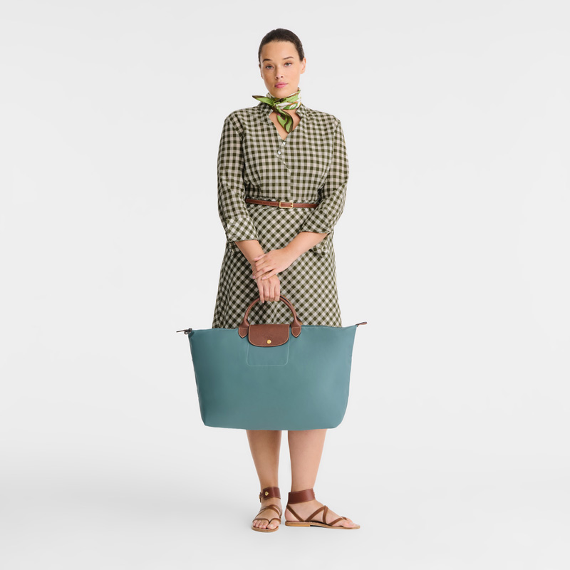 Longchamp | Le Pliage Original L Travel bag Eucalyptus - Recycled canvas | Eucalyptus