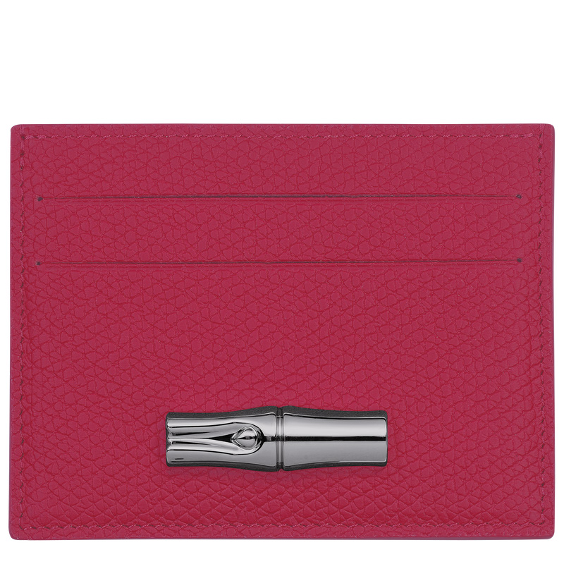 Longchamp | Le Roseau Card holder Beetroot - Leather | Beetroot