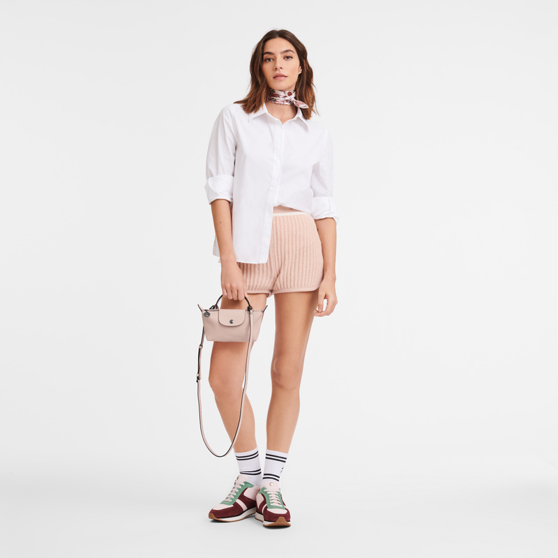 Longchamp | Le Pliage Xtra XS Pouch Nude - Leather | Nude