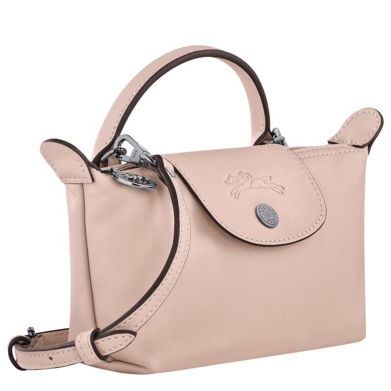 Longchamp | Le Pliage Xtra XS Pouch Nude - Leather | Nude