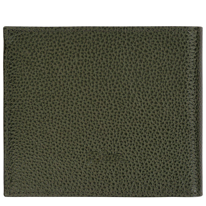 Longchamp | Le Foulonné Wallet Khaki - Leather | Khaki