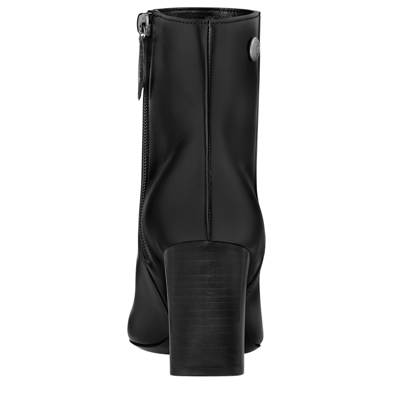 Longchamp | Epure Low Boots Black - Leather | Black