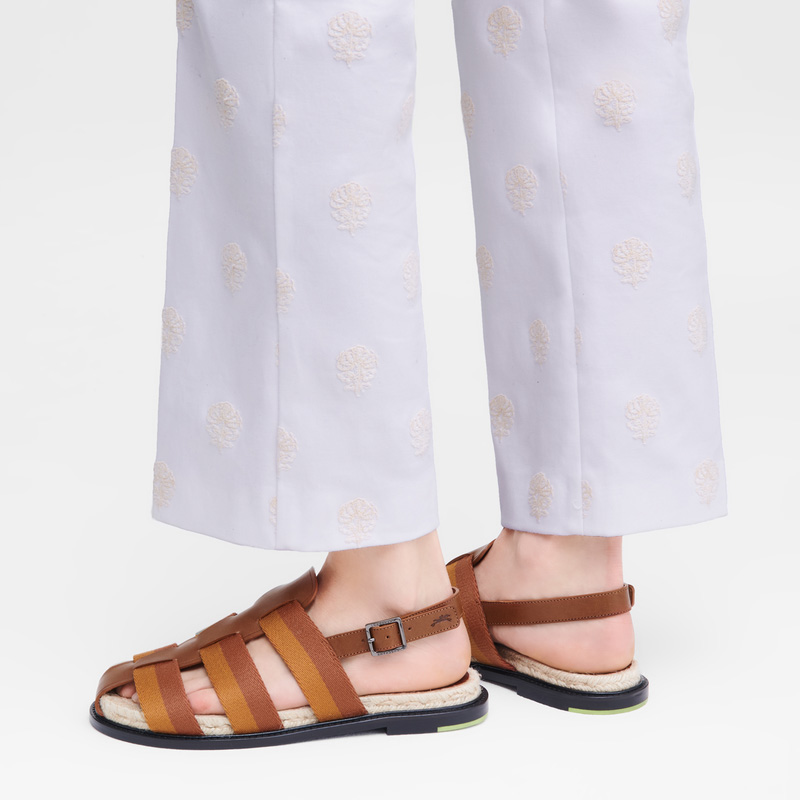 Longchamp | Shadow Sandals Cognac - OTHER | Cognac