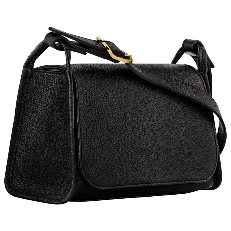 Longchamp | Le Foulonné M Crossbody bag Black - Leather | Black
