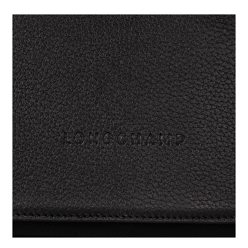 Longchamp | Le Foulonné M Crossbody bag Black - Leather | Black