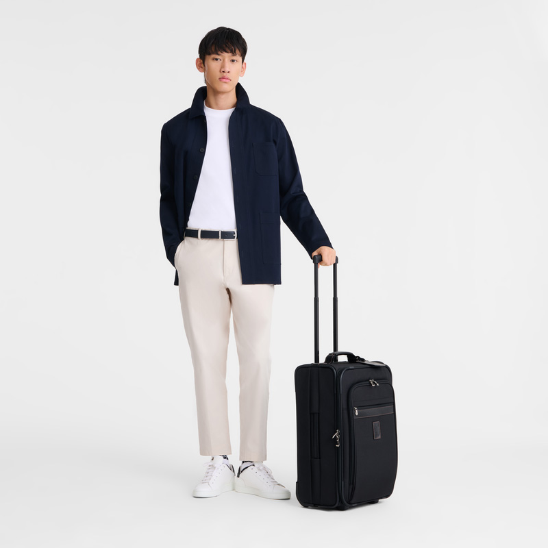 Longchamp | Boxford M Carry-on Black - Recycled canvas | Black