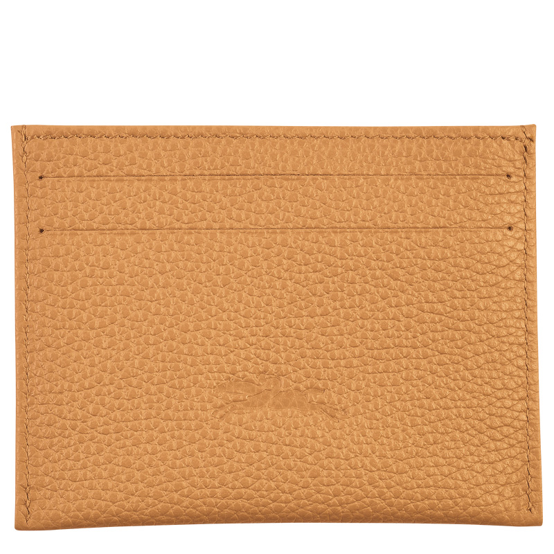 Longchamp | Le Foulonné Card holder Walnut - Leather | Walnut